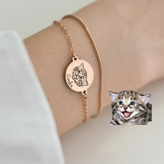 Custom Pet Portrait Bracelet