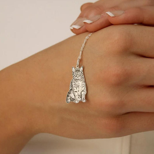 Custom Pet Portrait Necklace